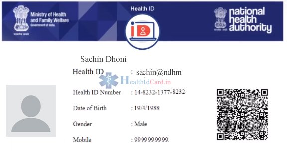 NDHM health ID card